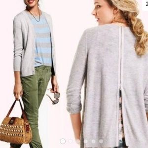 Cabi #5014 Cobblestone zip-back cardigan size M